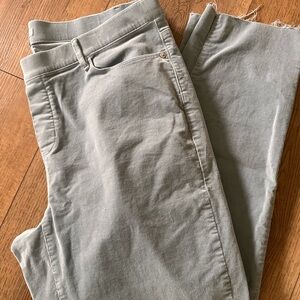 J. Jill Straight Leg Corduroy Jeans in dusty blue